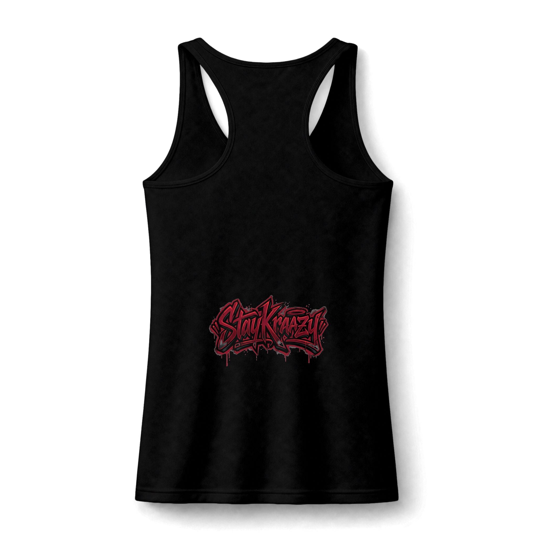 Women's Performance Tank Top – '17 17' Front & 'Stay Krazy' Back Athletic Graphic Tank