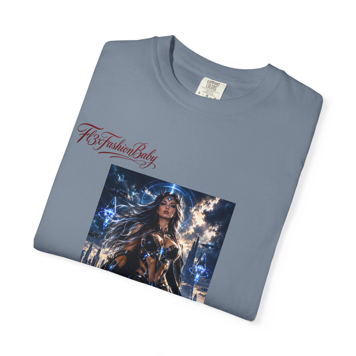 Fantasy Warrior Graphic T-Shirt — "FB7FashionBaby" Logo Tee
