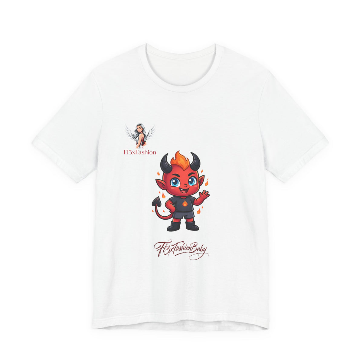 Cute Devil Character Tee — 'The Fashion Lady' Graphic T-Shirt