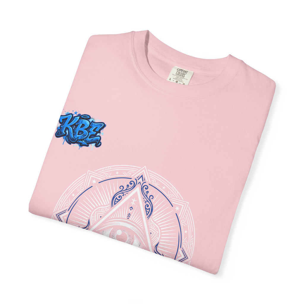 T-Shirt — Blue Geometric Mandala Bandana Graphic