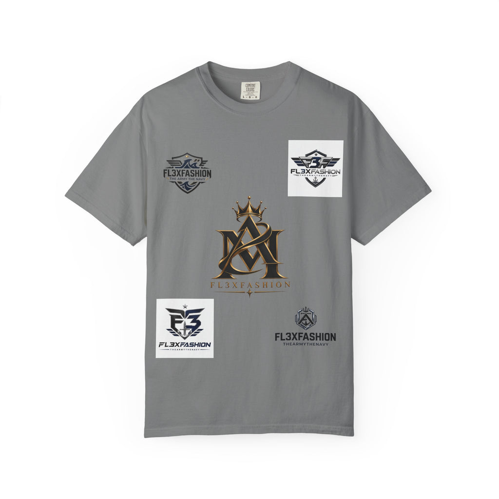 Graphic T-Shirt — Mythic Warrior Back Print with Crest Logos