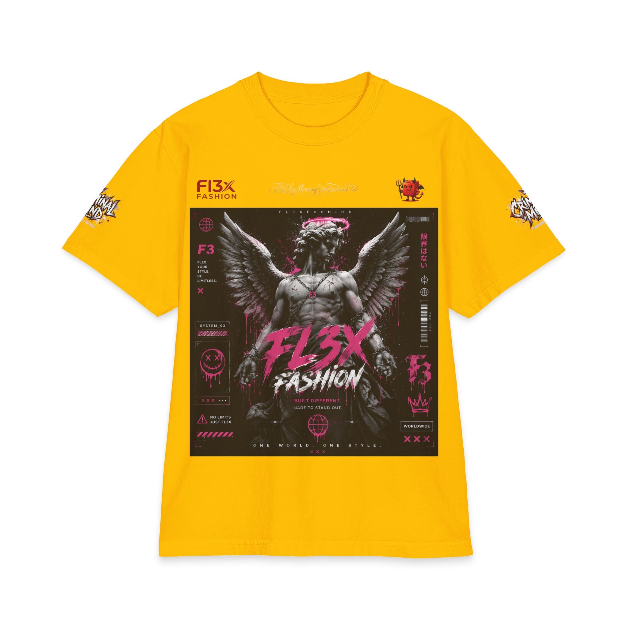 Angel Statue Graphic T‑Shirt — FL3X Fashion Streetwear