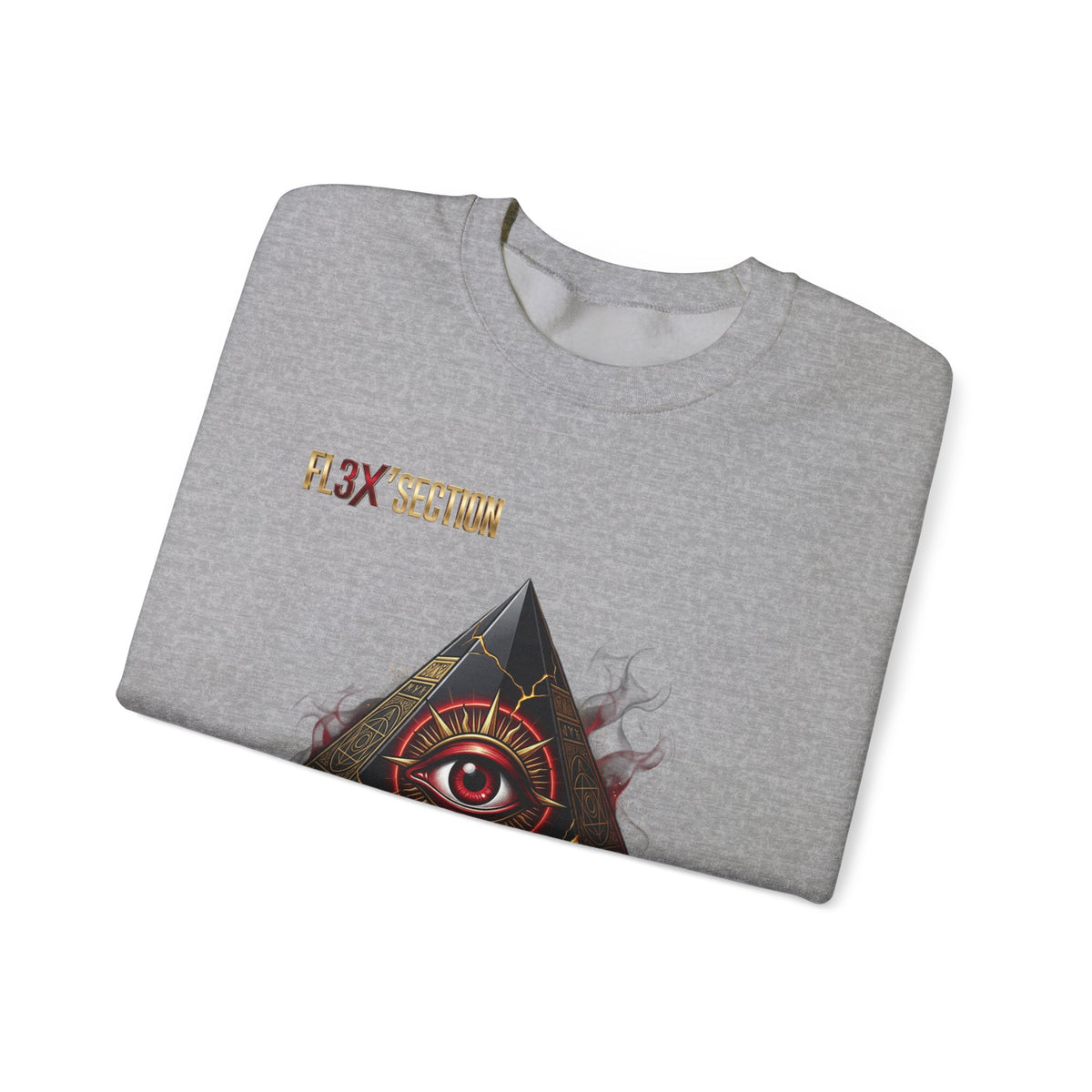 All-Seeing Eye Pyramid Sweatshirt — "Visio Et Imperium" Graphic Crewneck