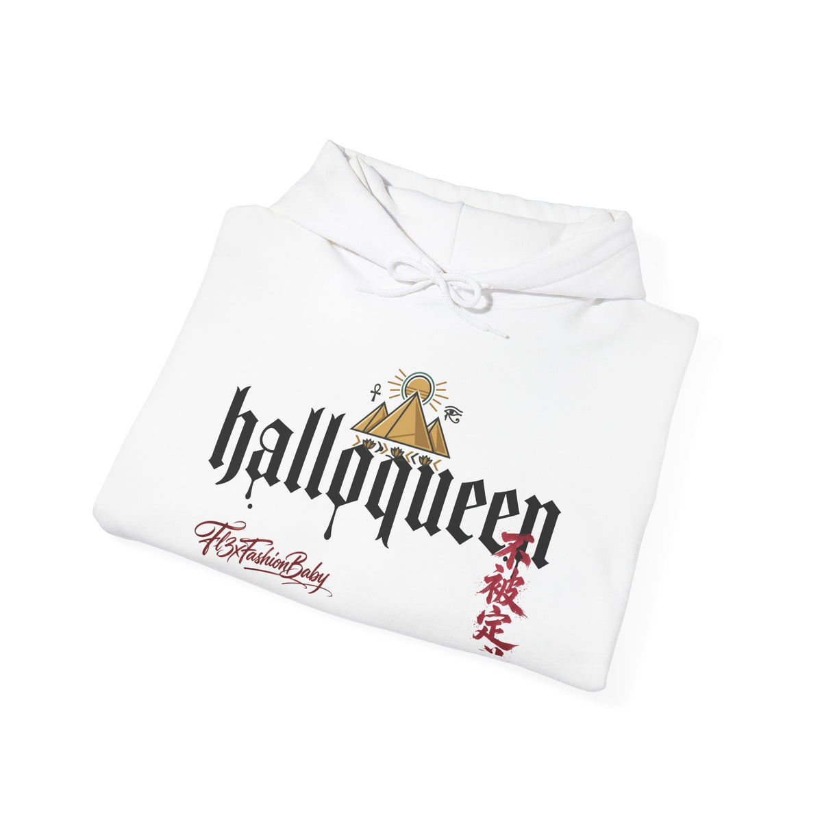 Halloween 'HalloQueen' Gothic Hoodie — Queen Crown Costume Sweatshirt