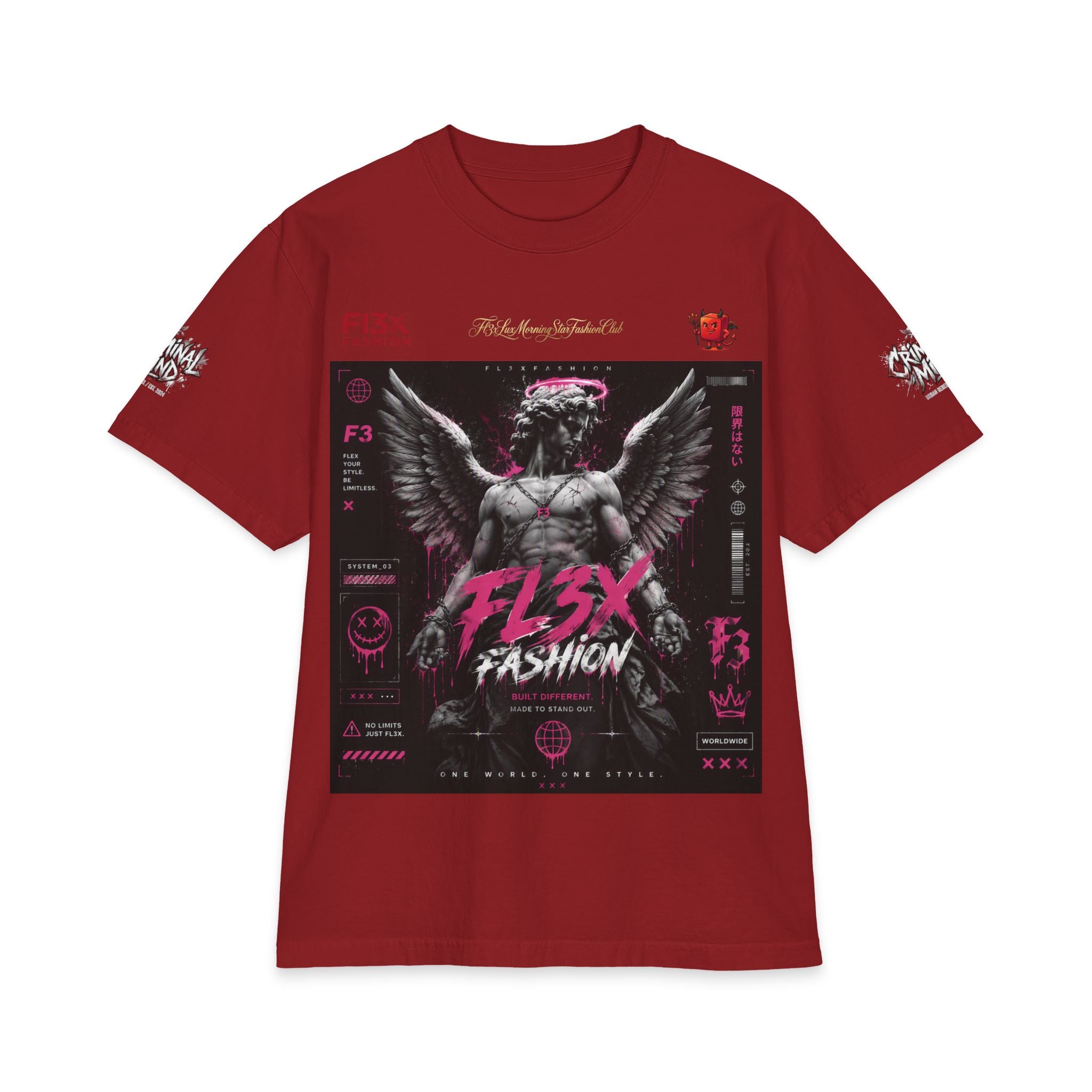 Angel Statue Graphic T‑Shirt — FL3X Fashion Streetwear