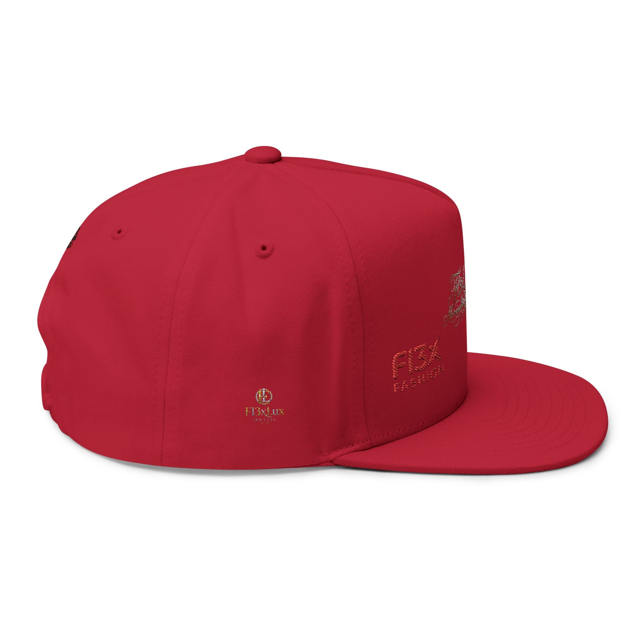 Embroidered Phoenix Flat Bill Cap — F13X Fashion Streetwear Snapback