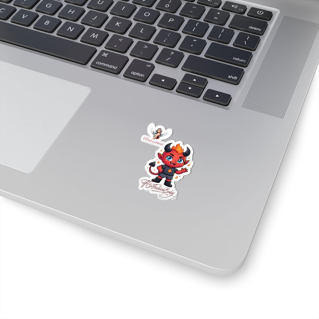 Cute Red Devil Sticker - Kiss-Cut Vinyl Laptop Decal (F13xFashionBaby)