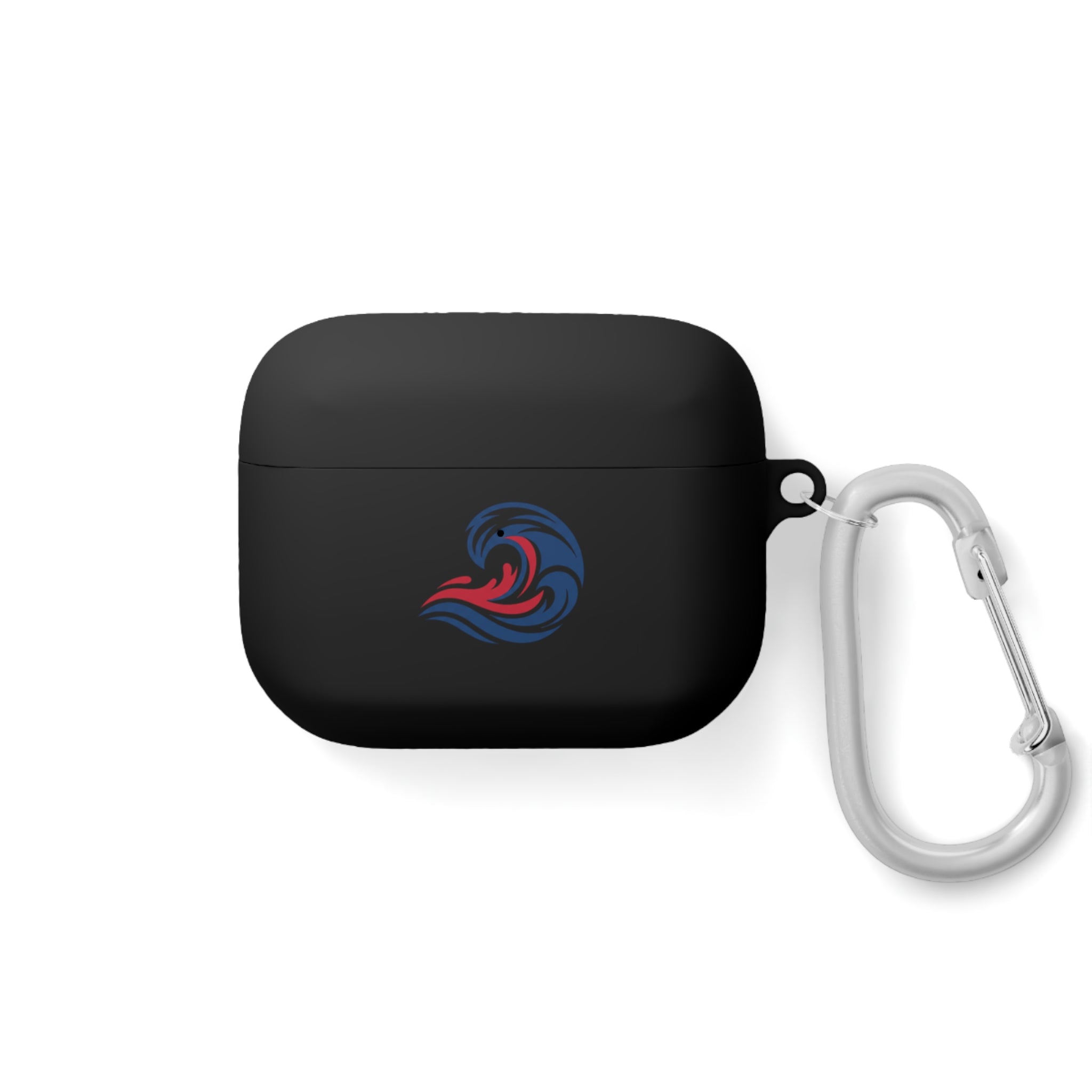 Wave Crest AirPods Case Cover - Patriotic Red White Blue Swirl