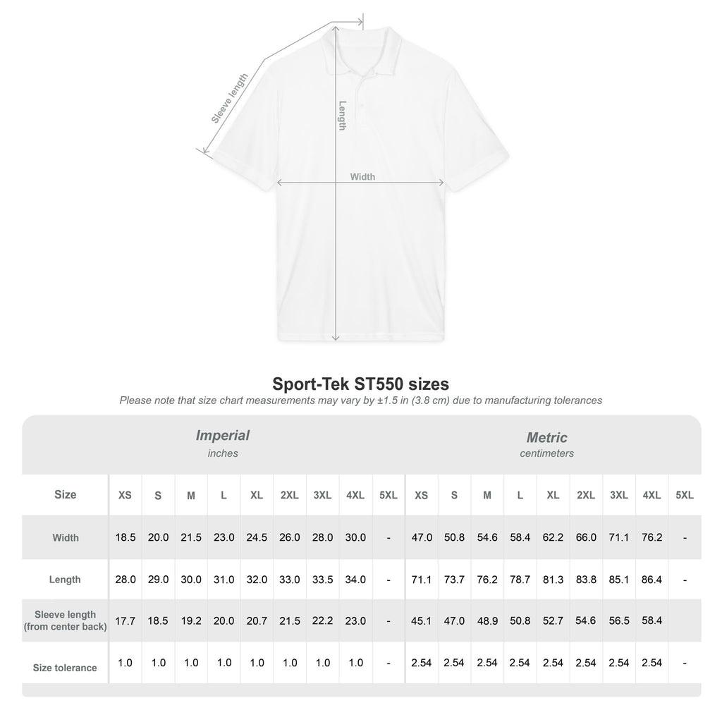 Embroidered Wave Logo Polo Shirt — Breathable Performance Golf & Work Polo