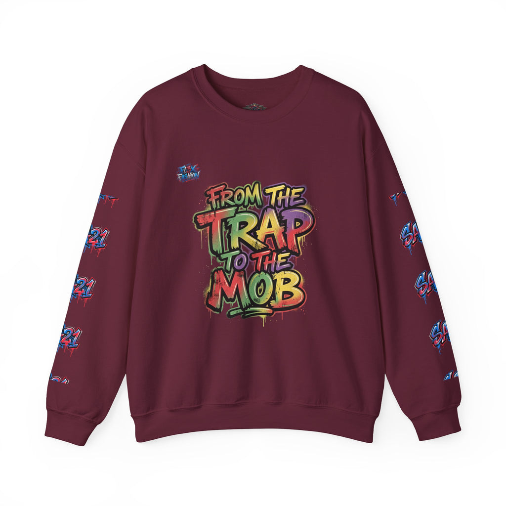 Graffiti "From the Trap to the Mob" Crewneck Sweatshirt