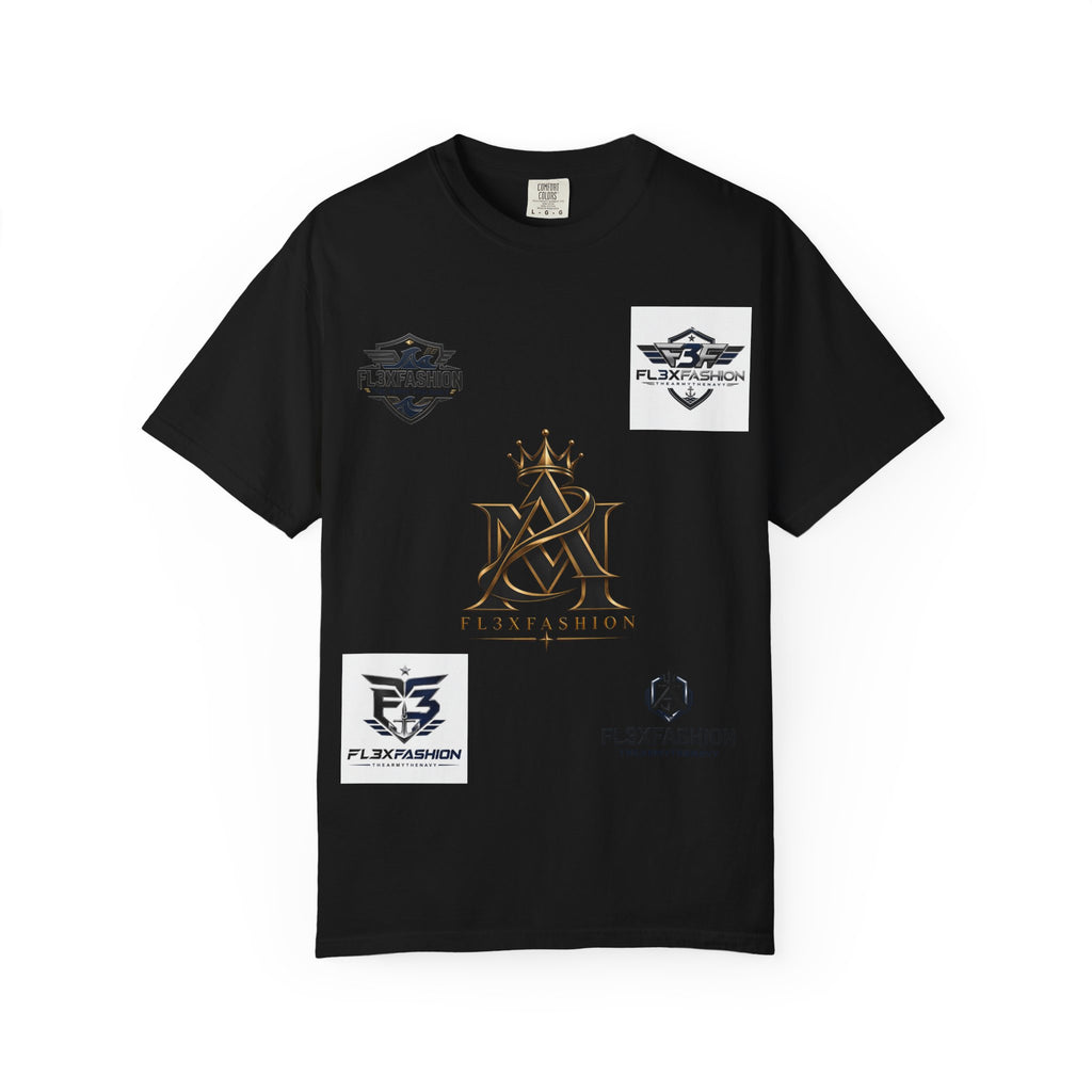 Graphic T-Shirt — Mythic Warrior Back Print with Crest Logos