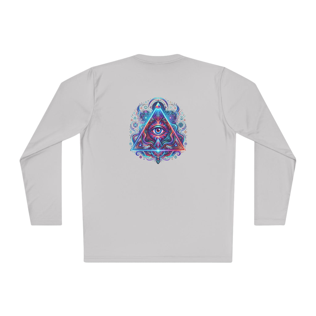 All-Seeing Eye Triangle Long Sleeve Tee — Psychedelic Mystic Graphic Shirt