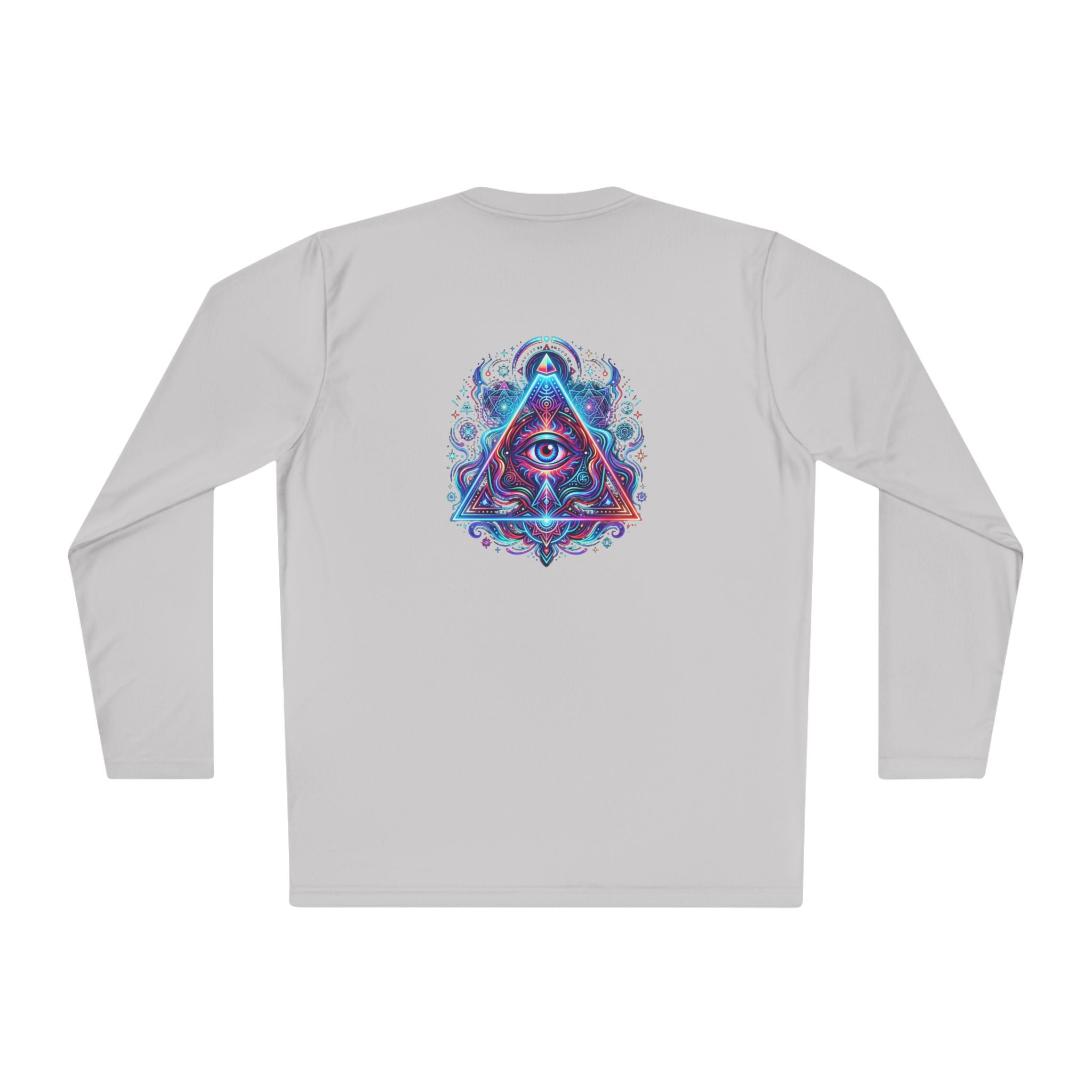 All-Seeing Eye Triangle Long Sleeve Tee — Psychedelic Mystic Graphic Shirt