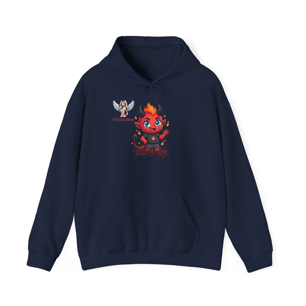 Cute Little Devil Hoodie — Playful Red Demon Graphic Sweatshirt