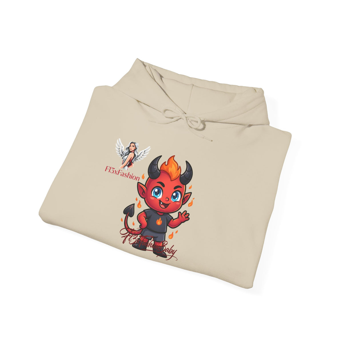 Cute Little Devil Hoodie — Playful Red Demon Graphic Sweatshirt