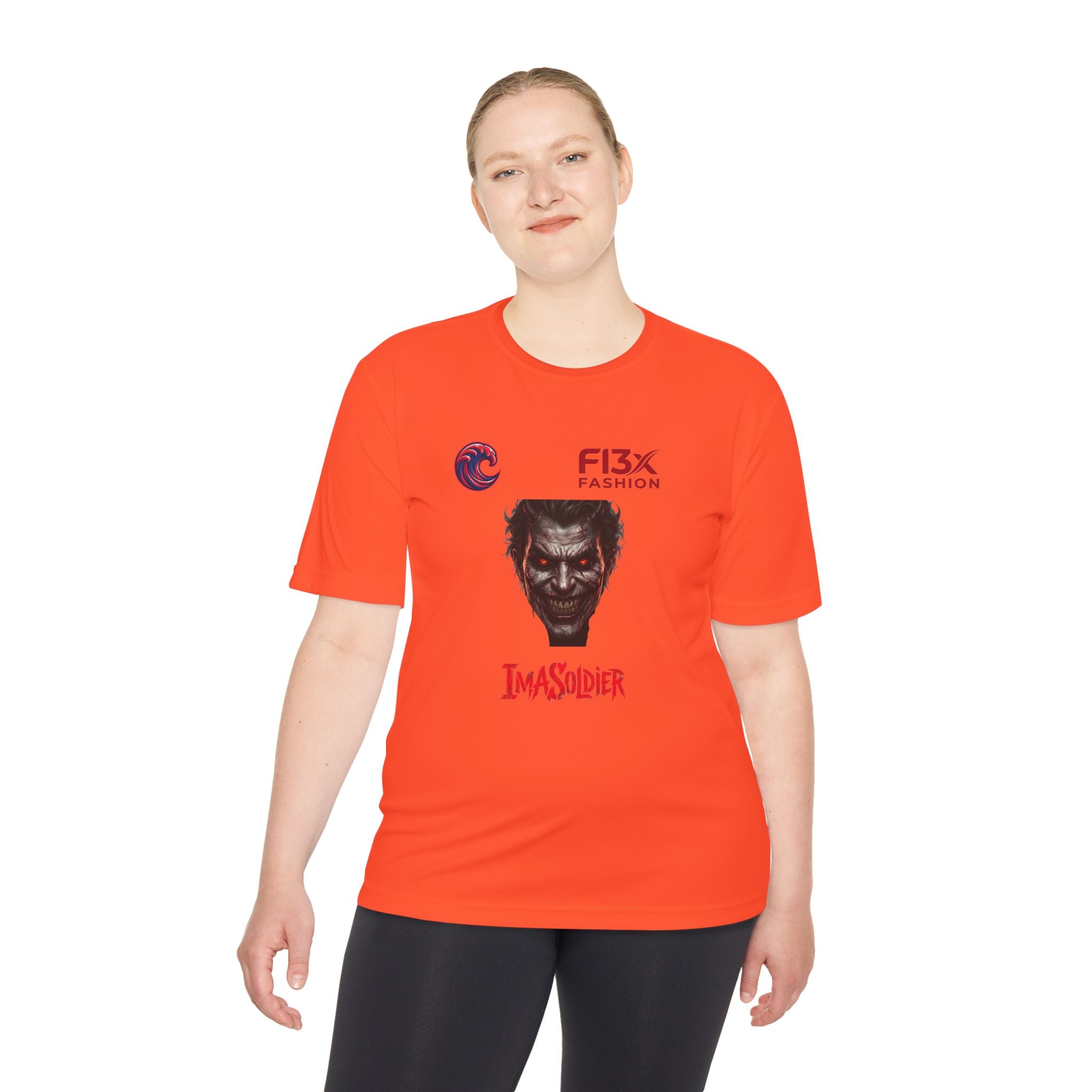 ImaSoldier Graphic Tee — Dark Joker Face Logo Moisture‑Wicking Shirt
