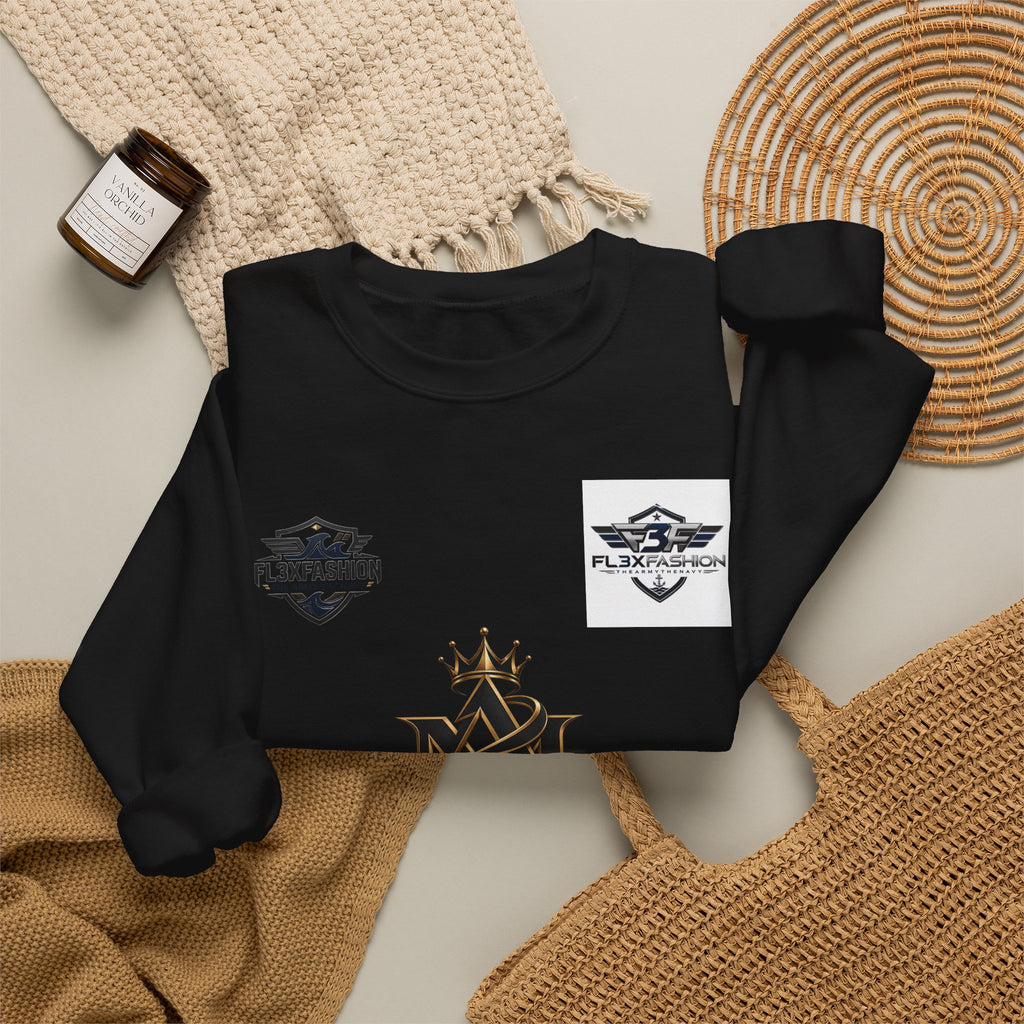 Logo Patch Crewneck Sweatshirt — Minimal Streetwear Brand Logos
