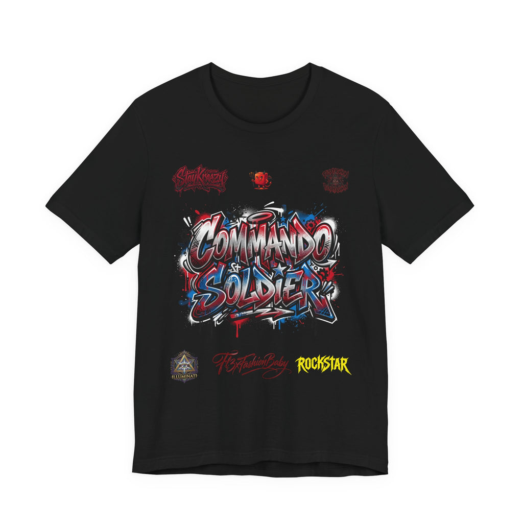 Commando Soldier Graphic Tee — Military-Inspired Streetwear T-Shirt