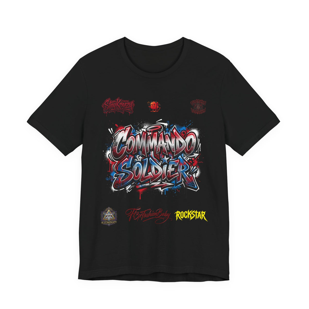 Commando Soldier Graphic Tee — Military-Inspired Streetwear T-Shirt