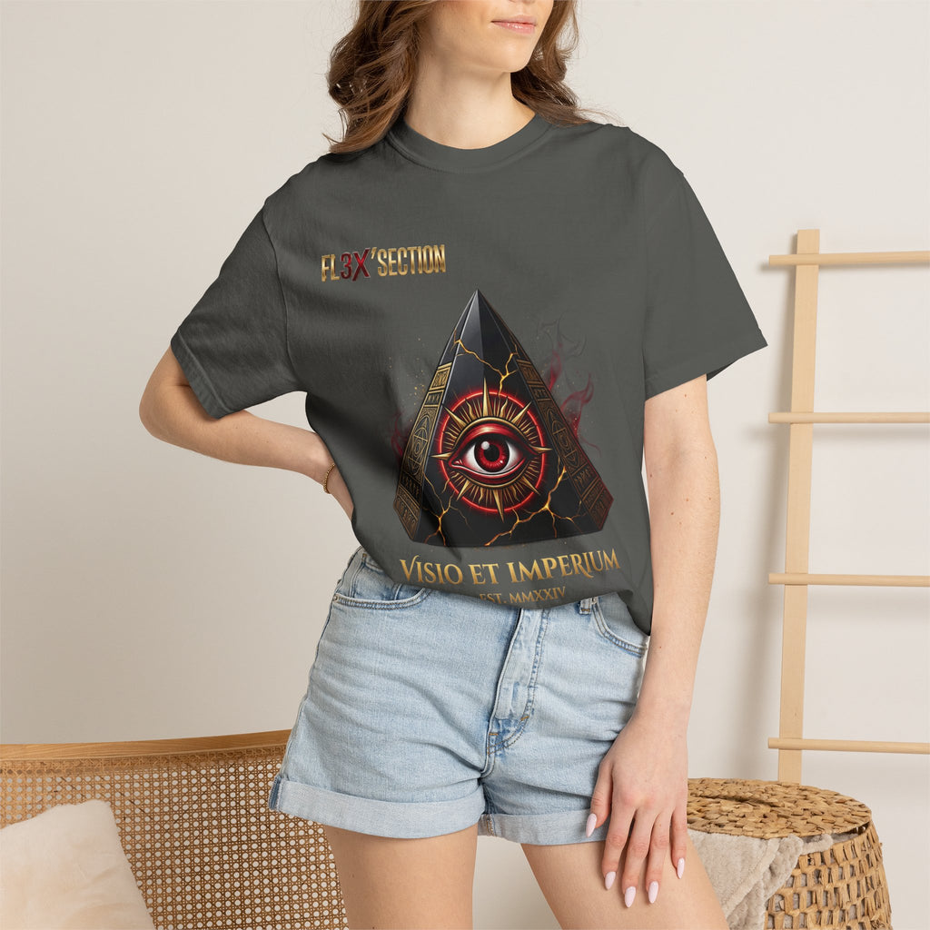 All-Seeing Eye Pyramid T-Shirt — "Visio Et Imperium" Graphic Tee
