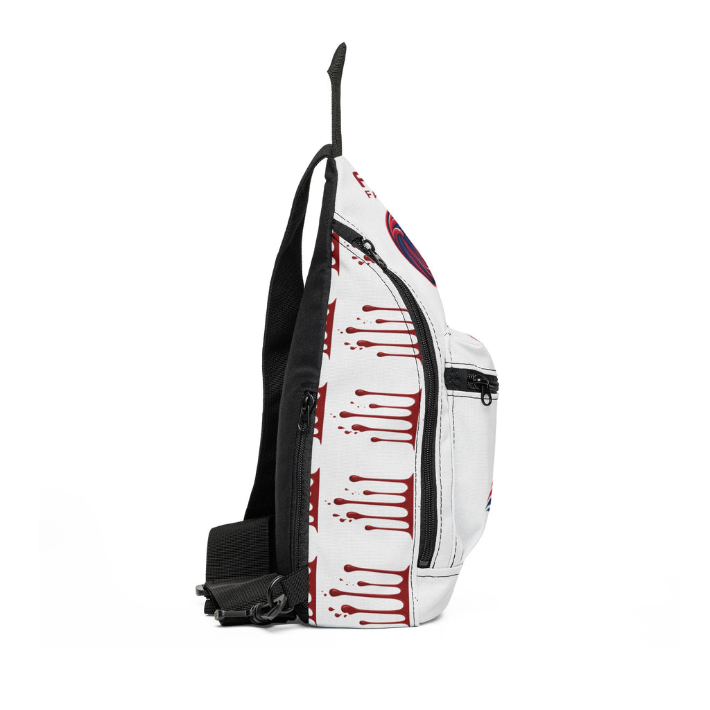 Sling Bag – F13x Fashion Red & Blue Wave Logo Crossbody