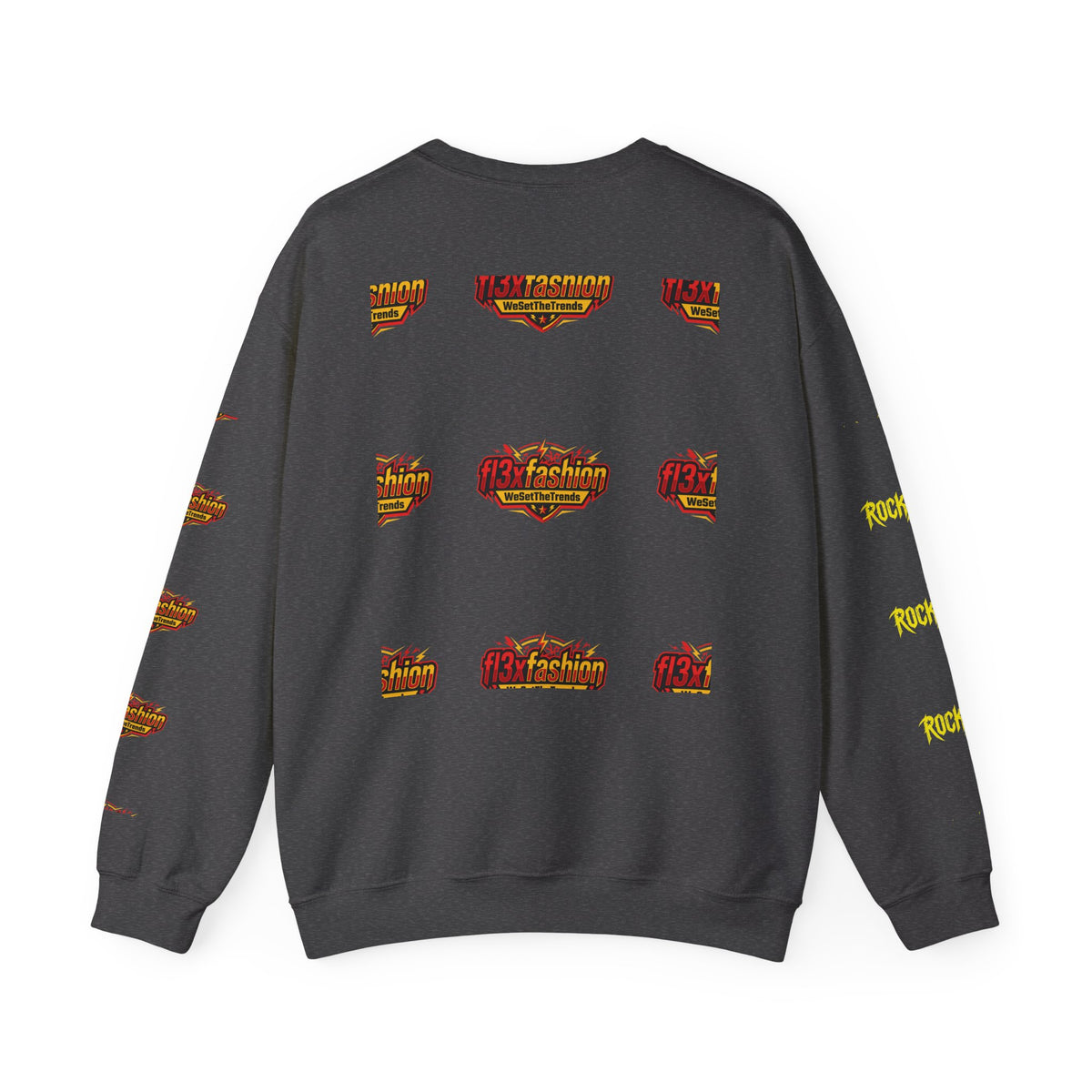 Logo Pattern Sweatshirt — fi3xfashion Graphic Crewneck