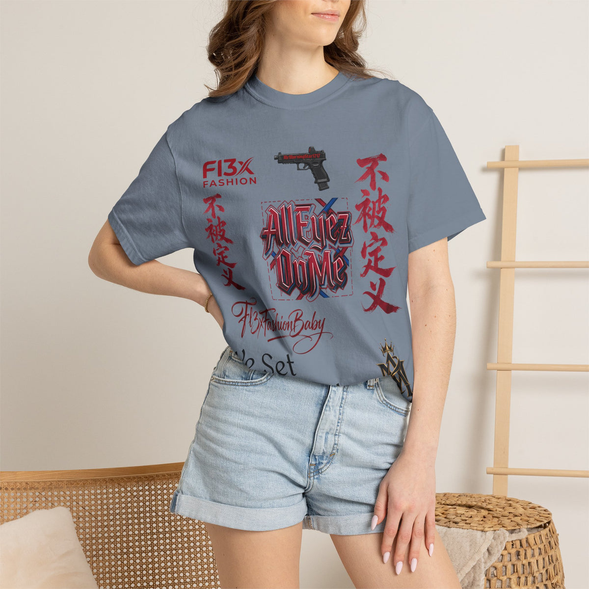 Graphic Tee — Asian Calligraphy & Streetwear Logo T-Shirt