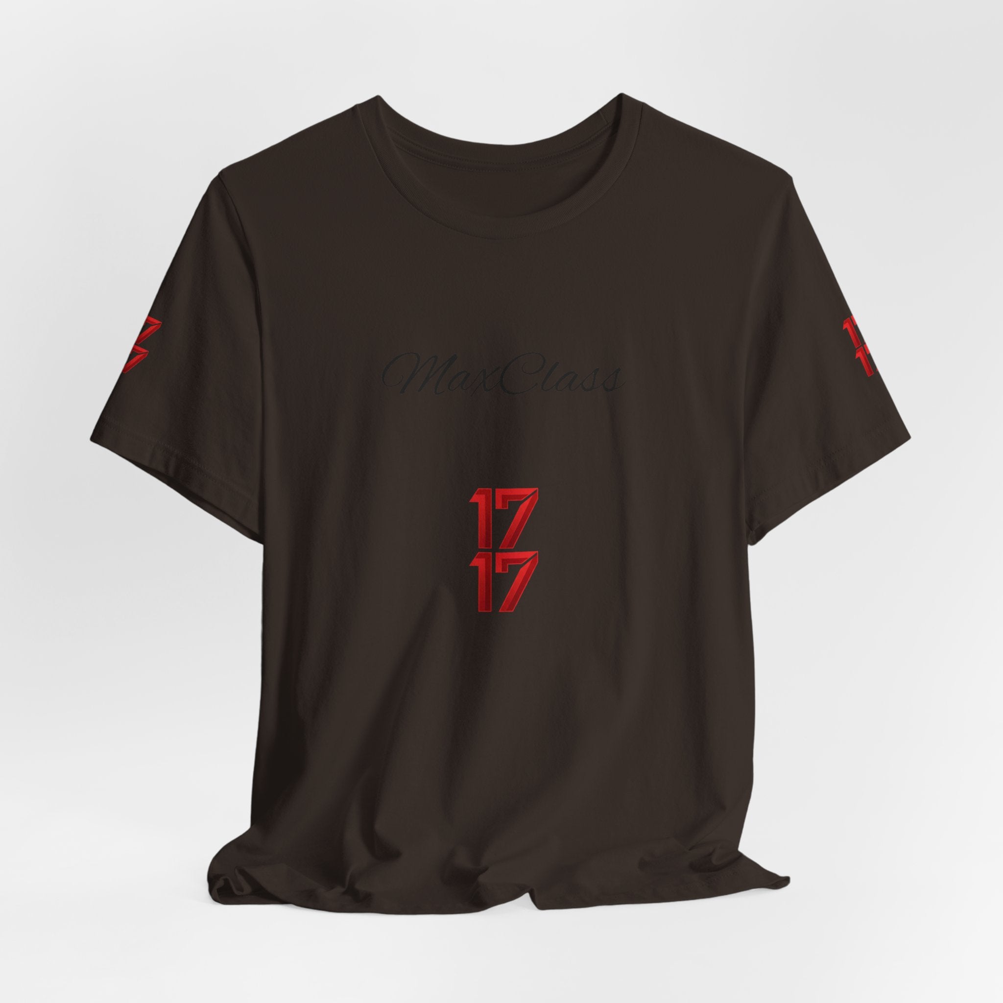 MaxClass '17' Graphic Tee — Minimal Script Logo T-Shirt