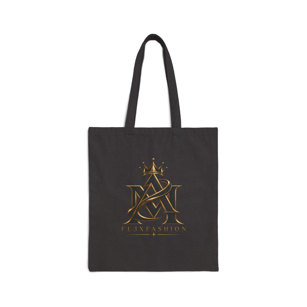 Canvas Tote Bag — FL3X FASHION Crown Logo Eco Shopper