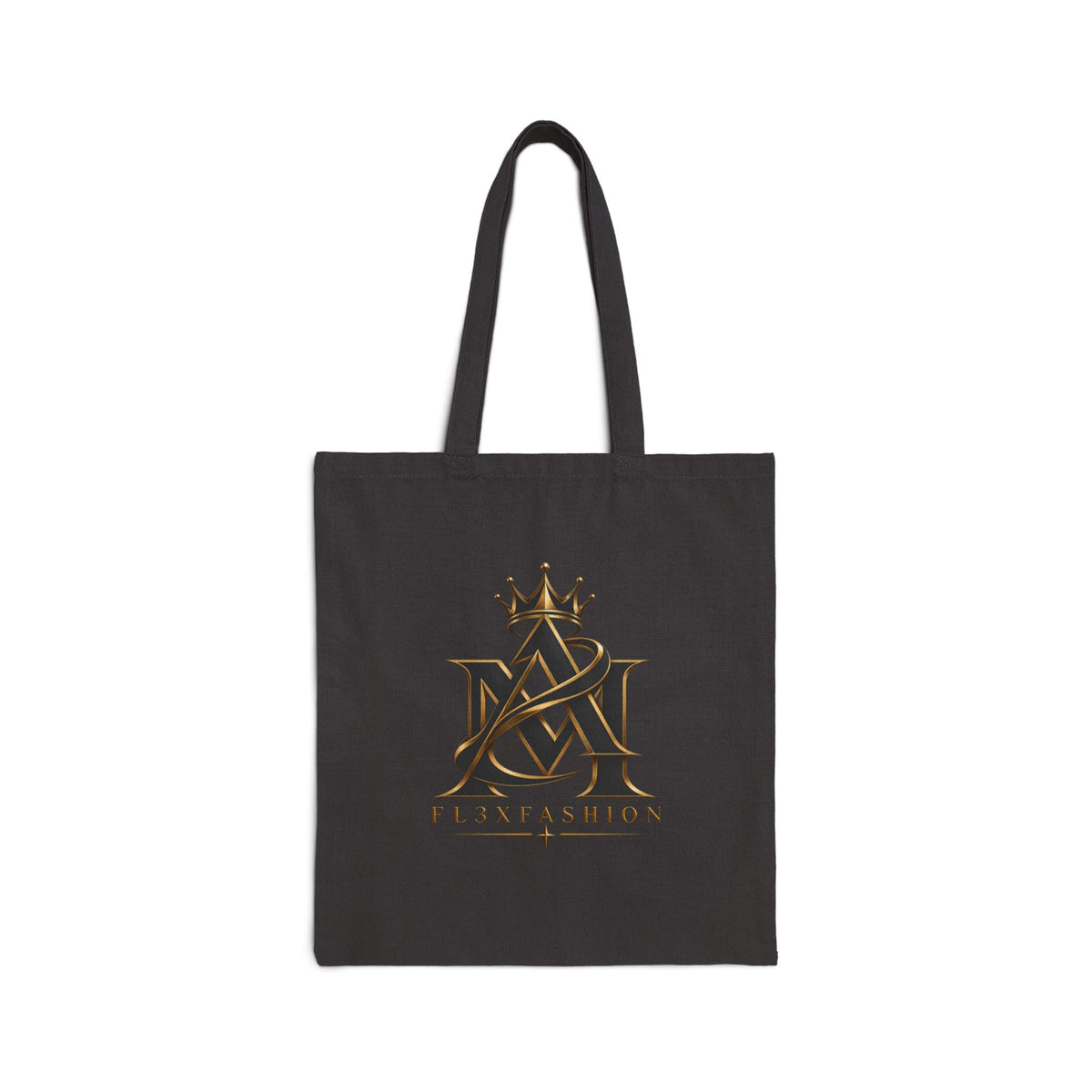 Canvas Tote Bag — FL3X FASHION Crown Logo Eco Shopper