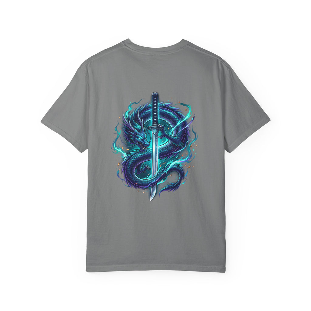 Dragon Katana T-Shirt — Neon Samurai Sword Graphic Tee (17/17)