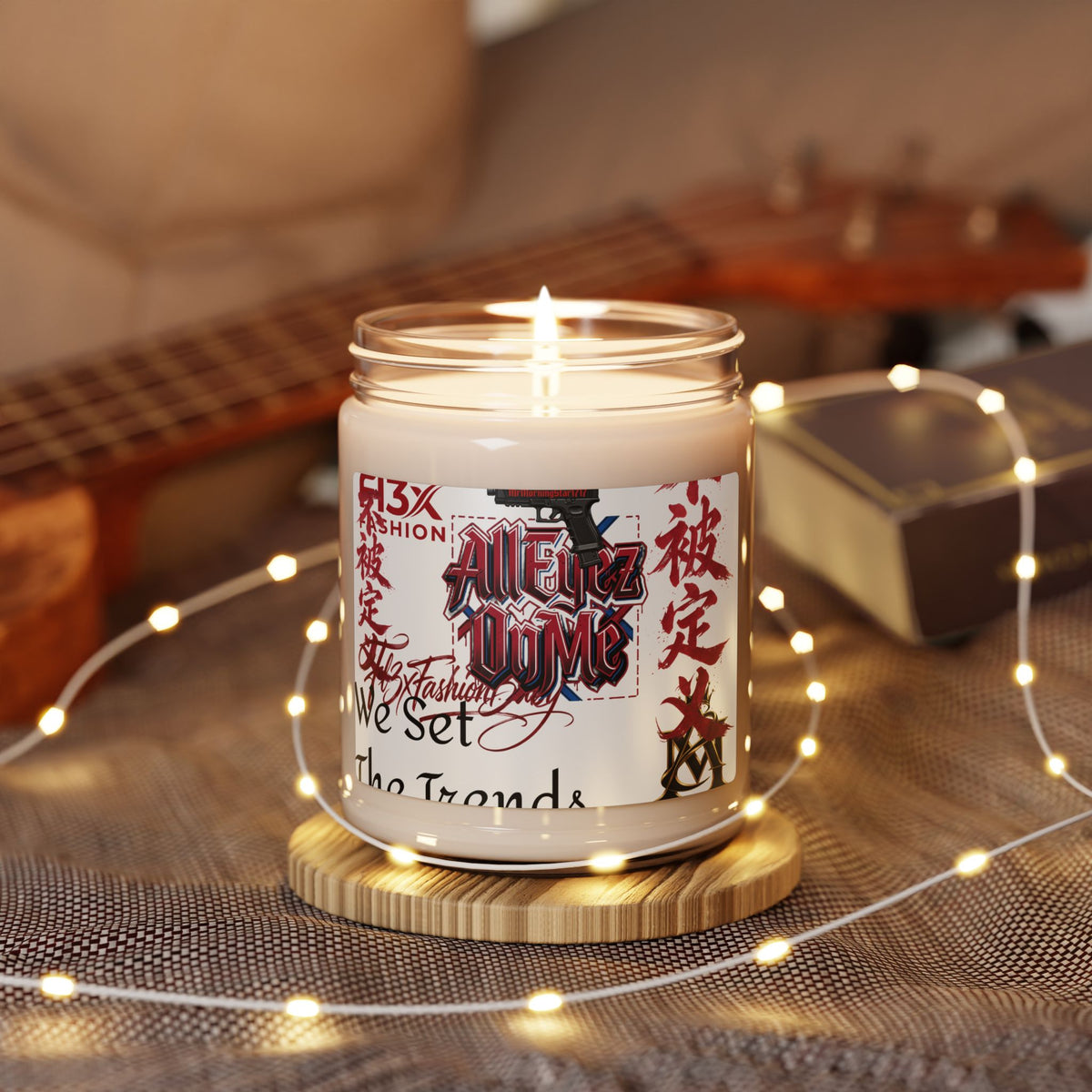Scented Soy Candle 9oz — 'All Eyez On Me' Urban Graffiti Scented Candle