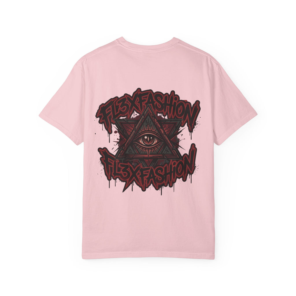 Halloqueen Graphic T-Shirt — Gothic Pyramid & All-Seeing Eye Streetwear
