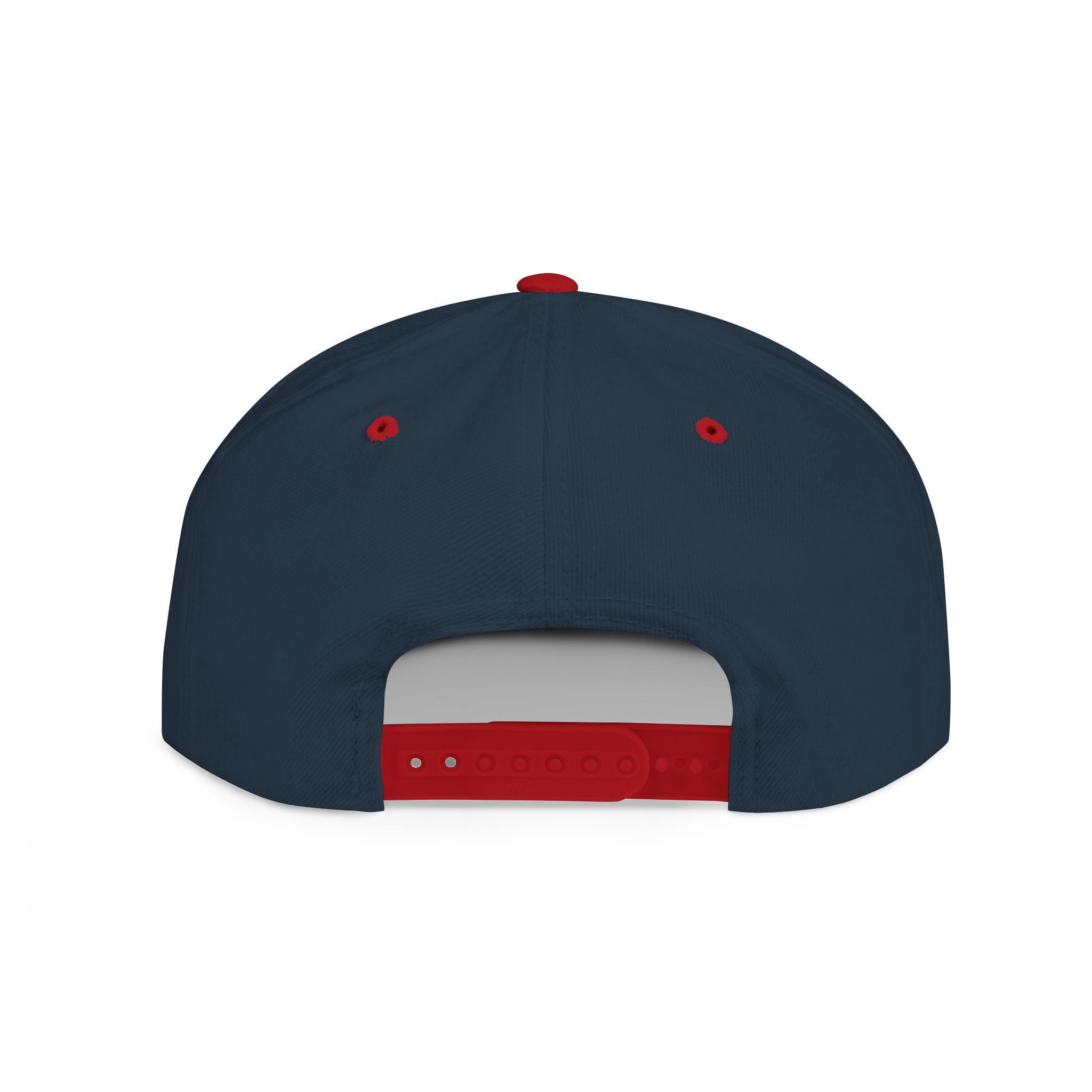 Snapback Hat — Red Graffiti Logo Flat Bill Cap