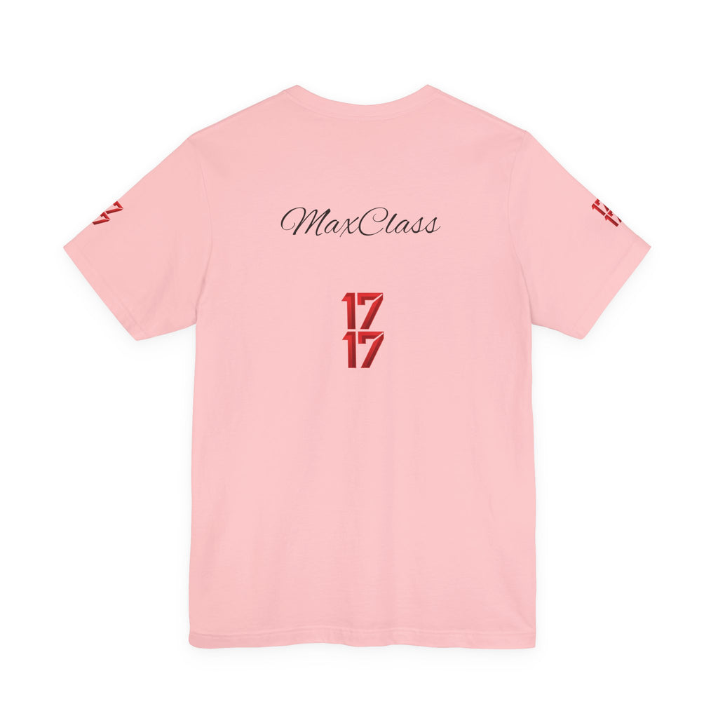 MaxClass '17' Graphic Tee — Minimal Script Logo T-Shirt