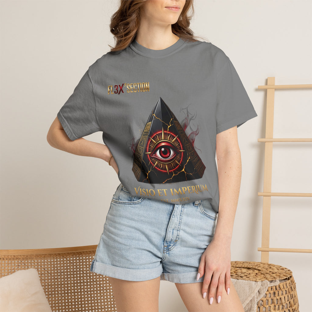 All-Seeing Eye Pyramid T-Shirt — "Visio Et Imperium" Graphic Tee