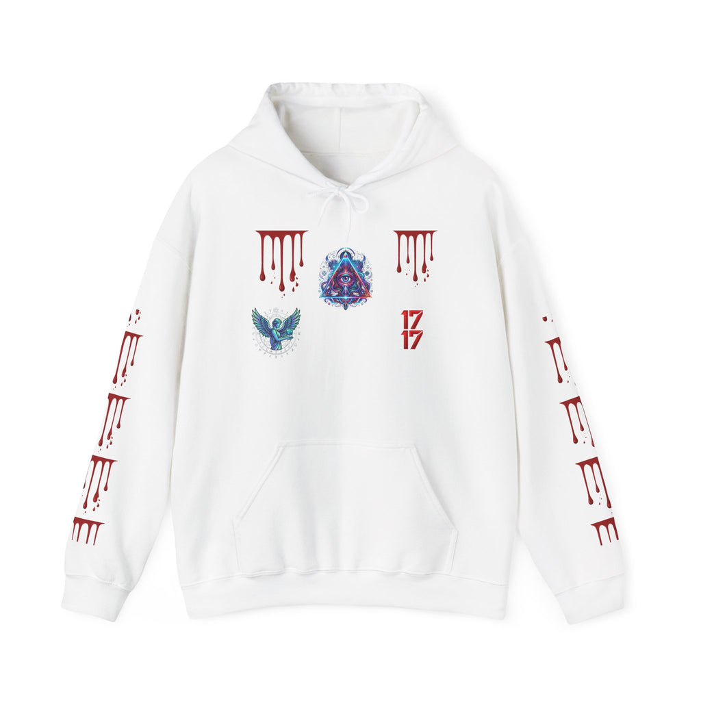 Hoodie — Gothic 1717 Dripping Symbols Pullover