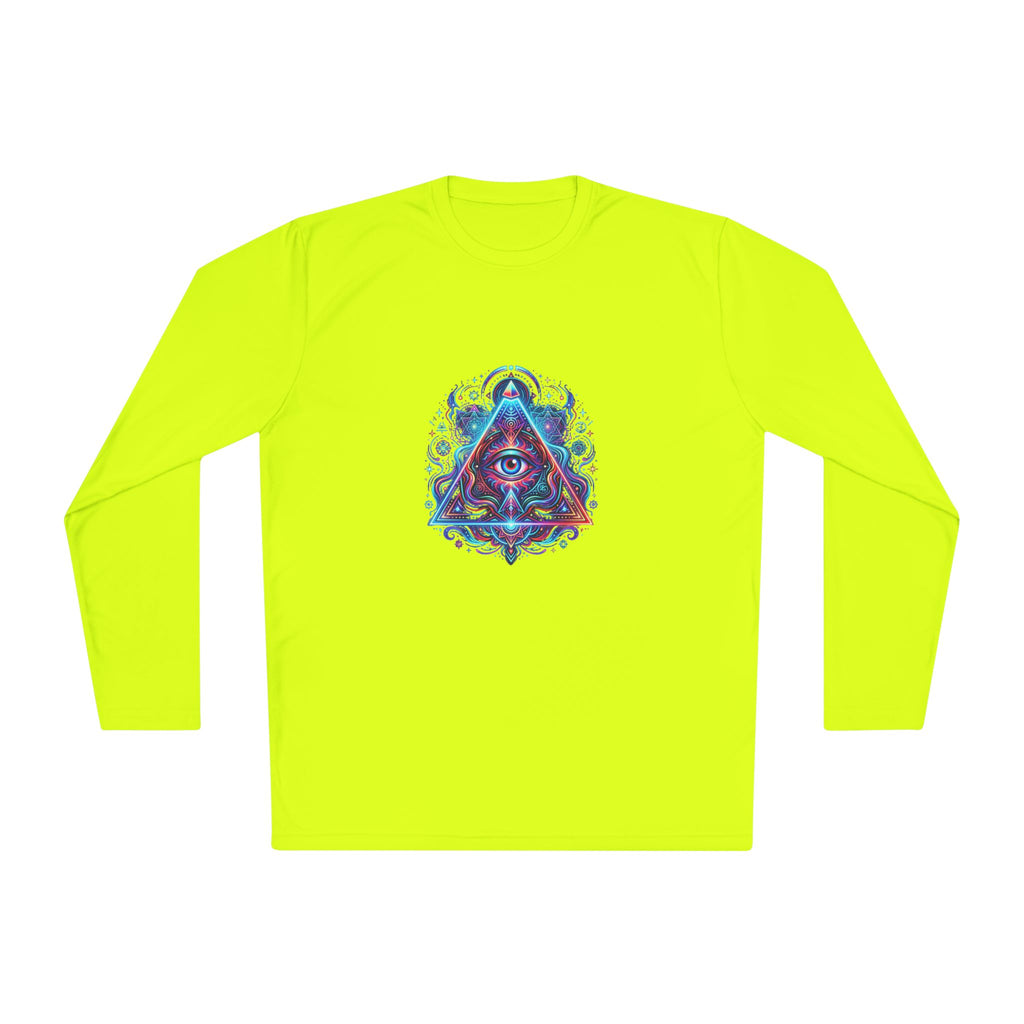 All-Seeing Eye Triangle Long Sleeve Tee — Psychedelic Mystic Graphic Shirt