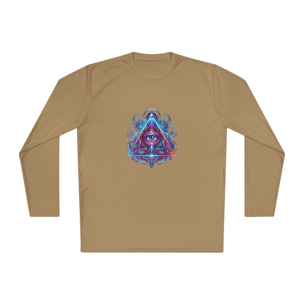 All-Seeing Eye Triangle Long Sleeve Tee — Psychedelic Mystic Graphic Shirt