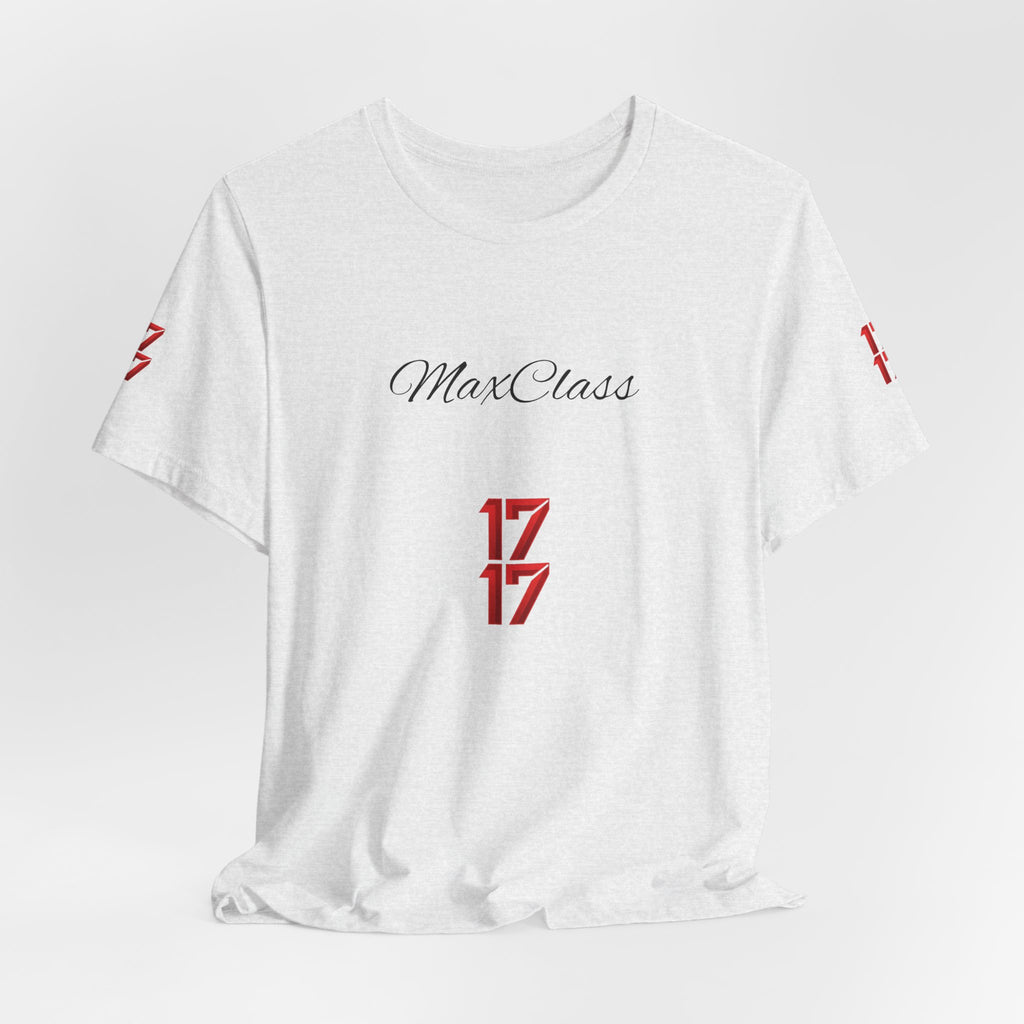 MaxClass '17' Graphic Tee — Minimal Script Logo T-Shirt