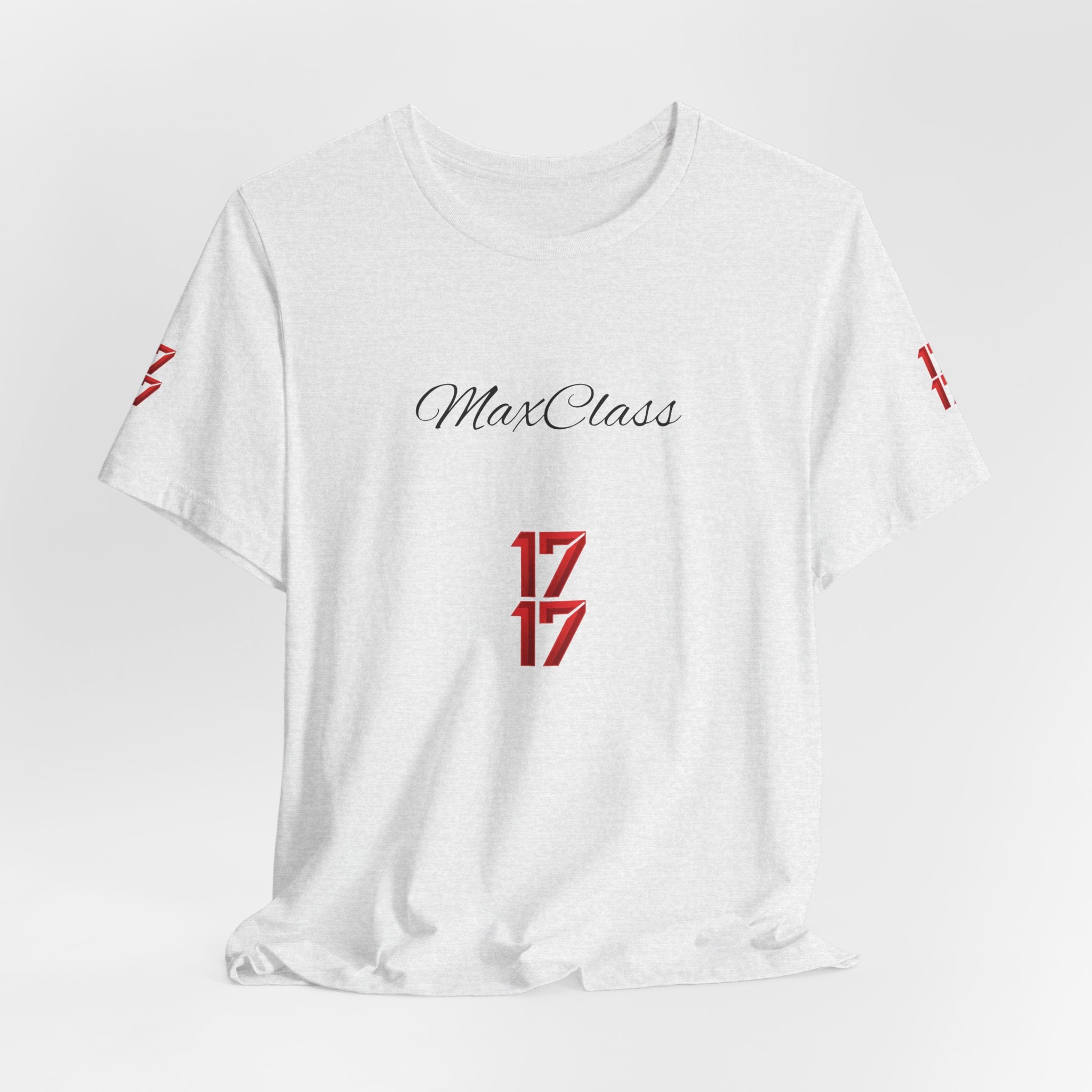 MaxClass '17' Graphic Tee — Minimal Script Logo T-Shirt