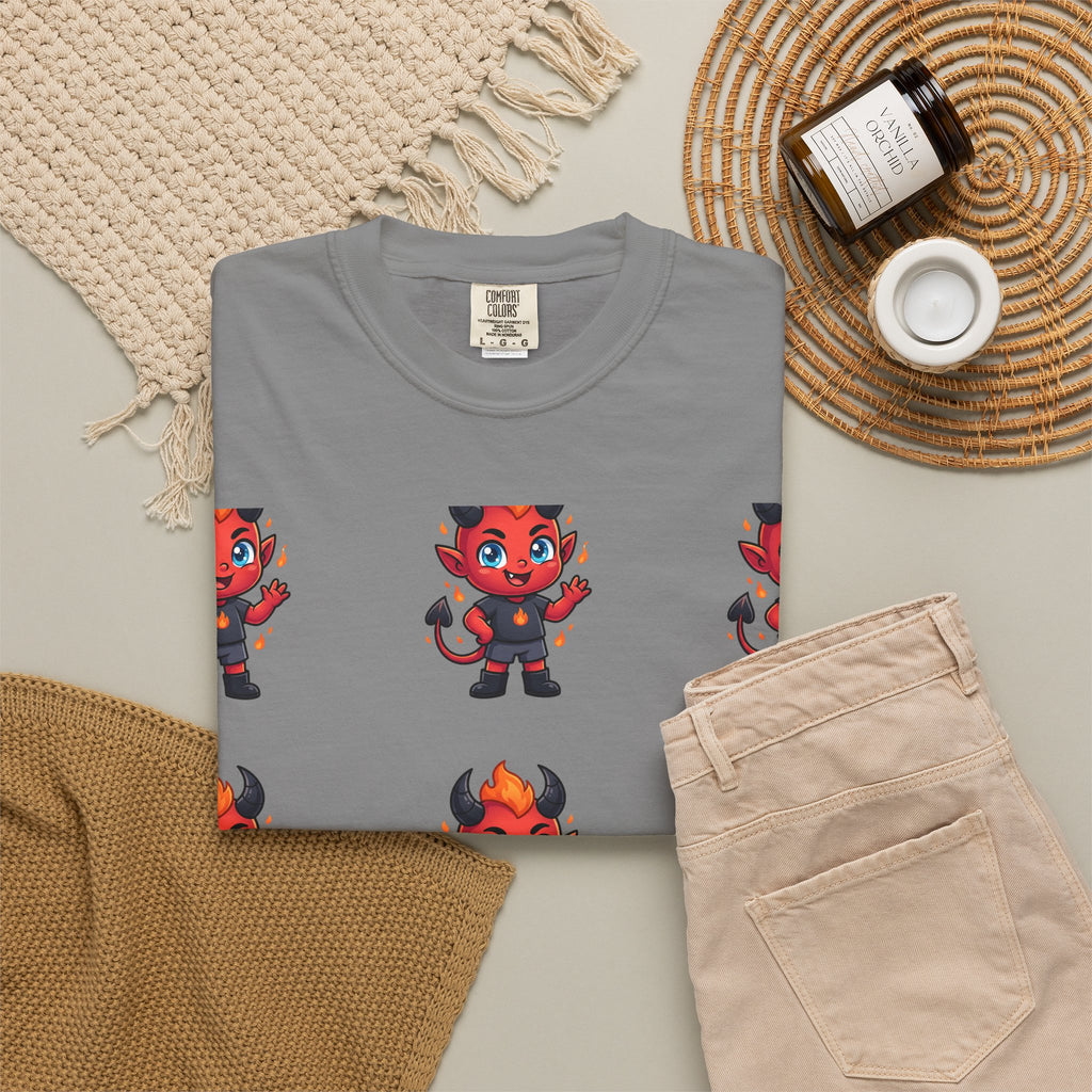 Illuminati Israel Pyramid T-Shirt with Devil Character Pattern