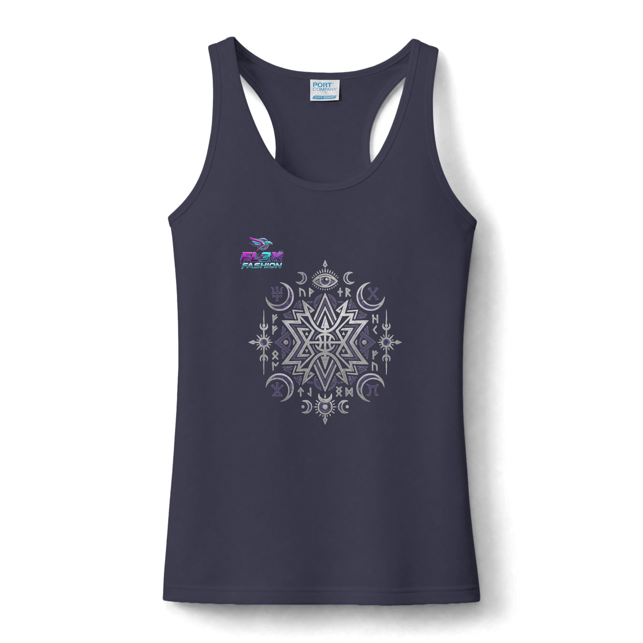 Women's Performance Tank — Celestial Mandala Graphic Racerback Tank Top