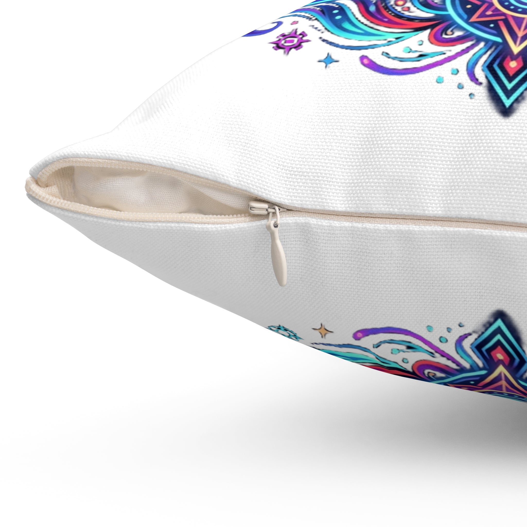 Mystic Third Eye Triangle Pillow - Psychedelic Spiritual Decorative Throw