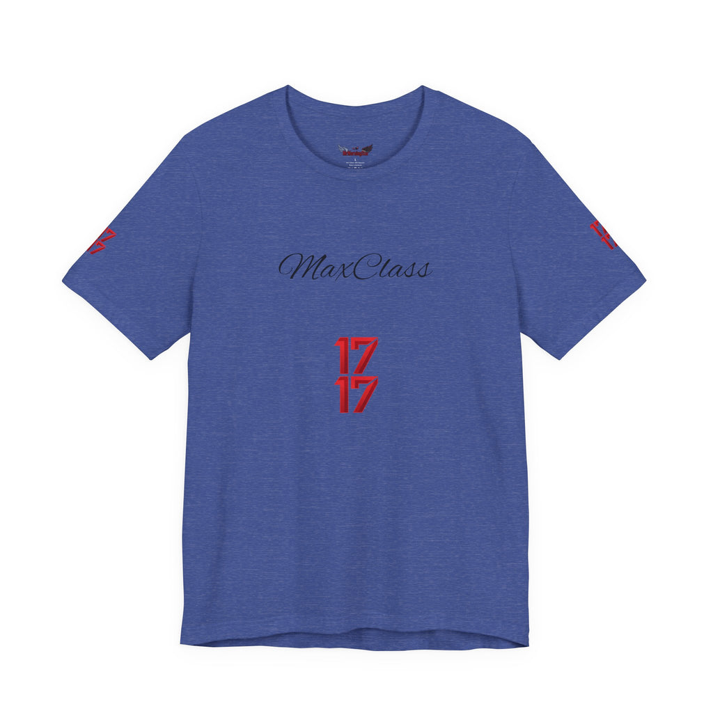 MaxClass '17' Graphic Tee — Minimal Script Logo T-Shirt