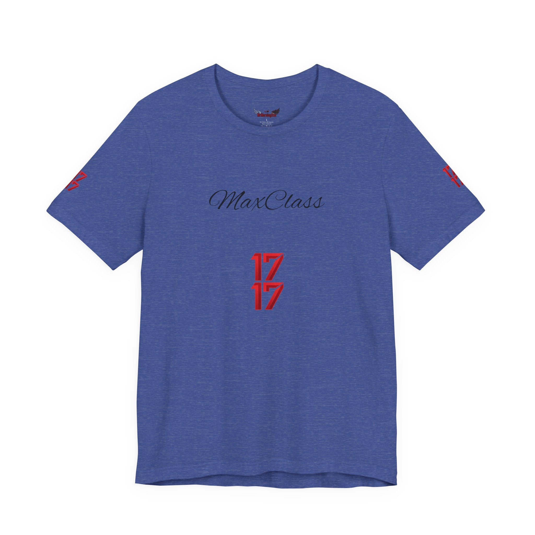 MaxClass '17' Graphic Tee — Minimal Script Logo T-Shirt
