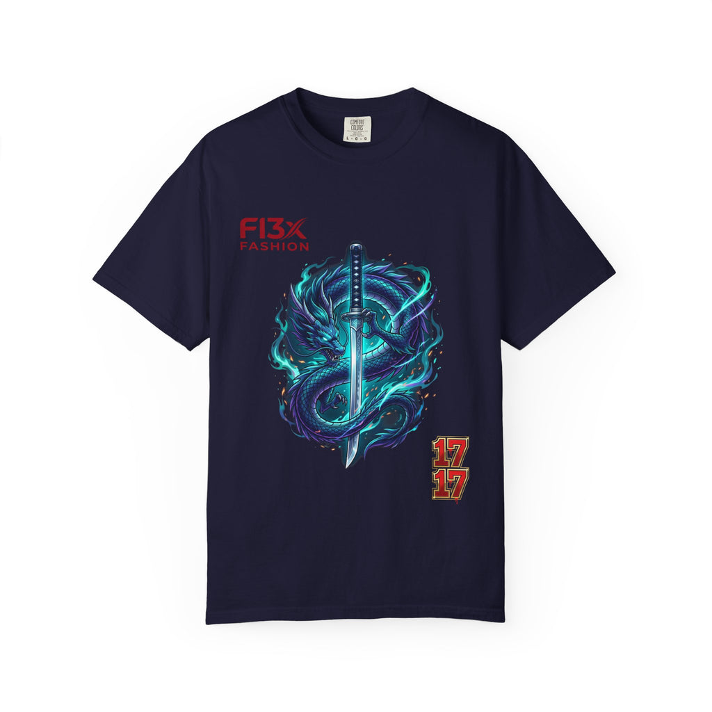 Dragon Katana T-Shirt — Neon Samurai Sword Graphic Tee (17/17)