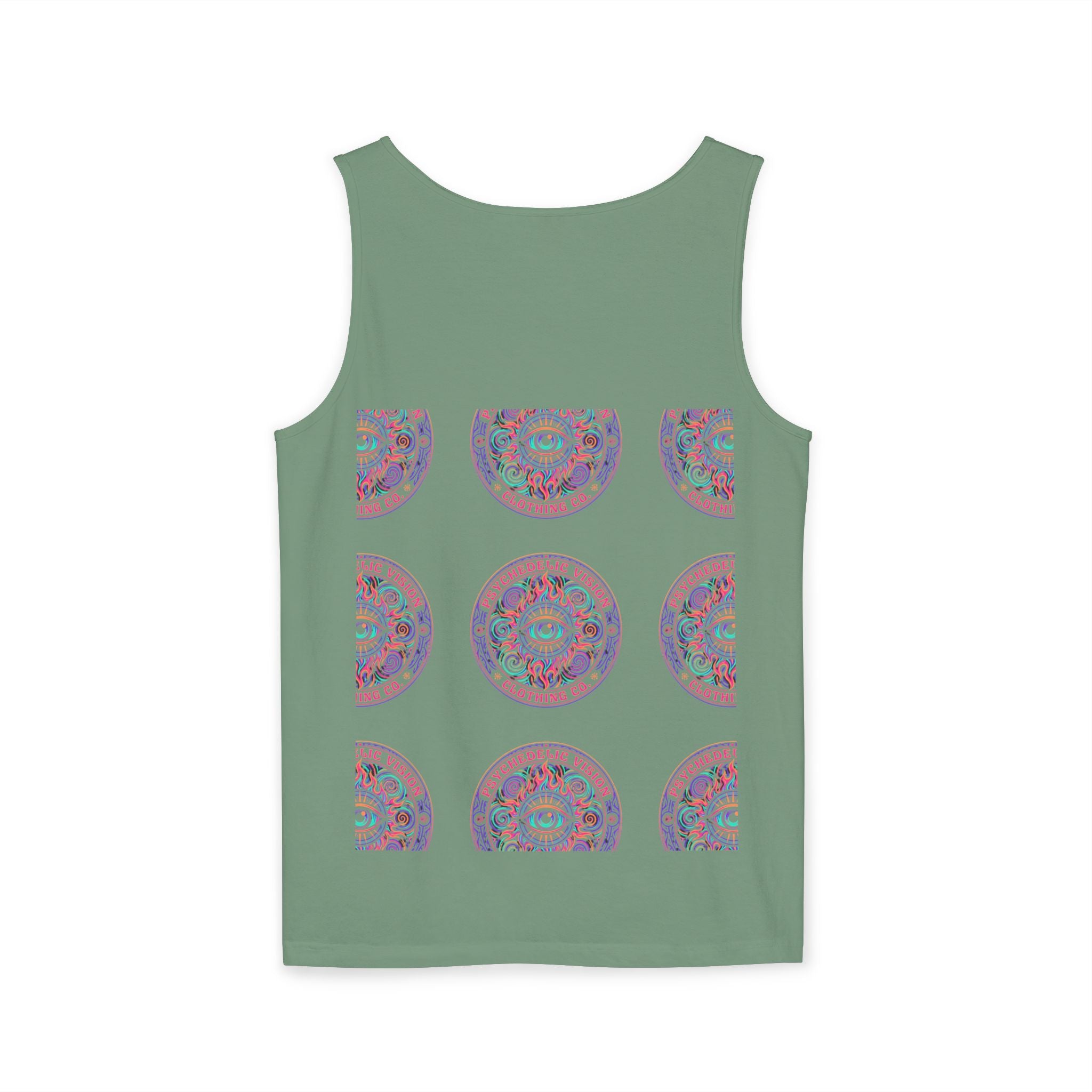 Psychedelic Vision Tank Top — Retro Eye Mandala Graphic