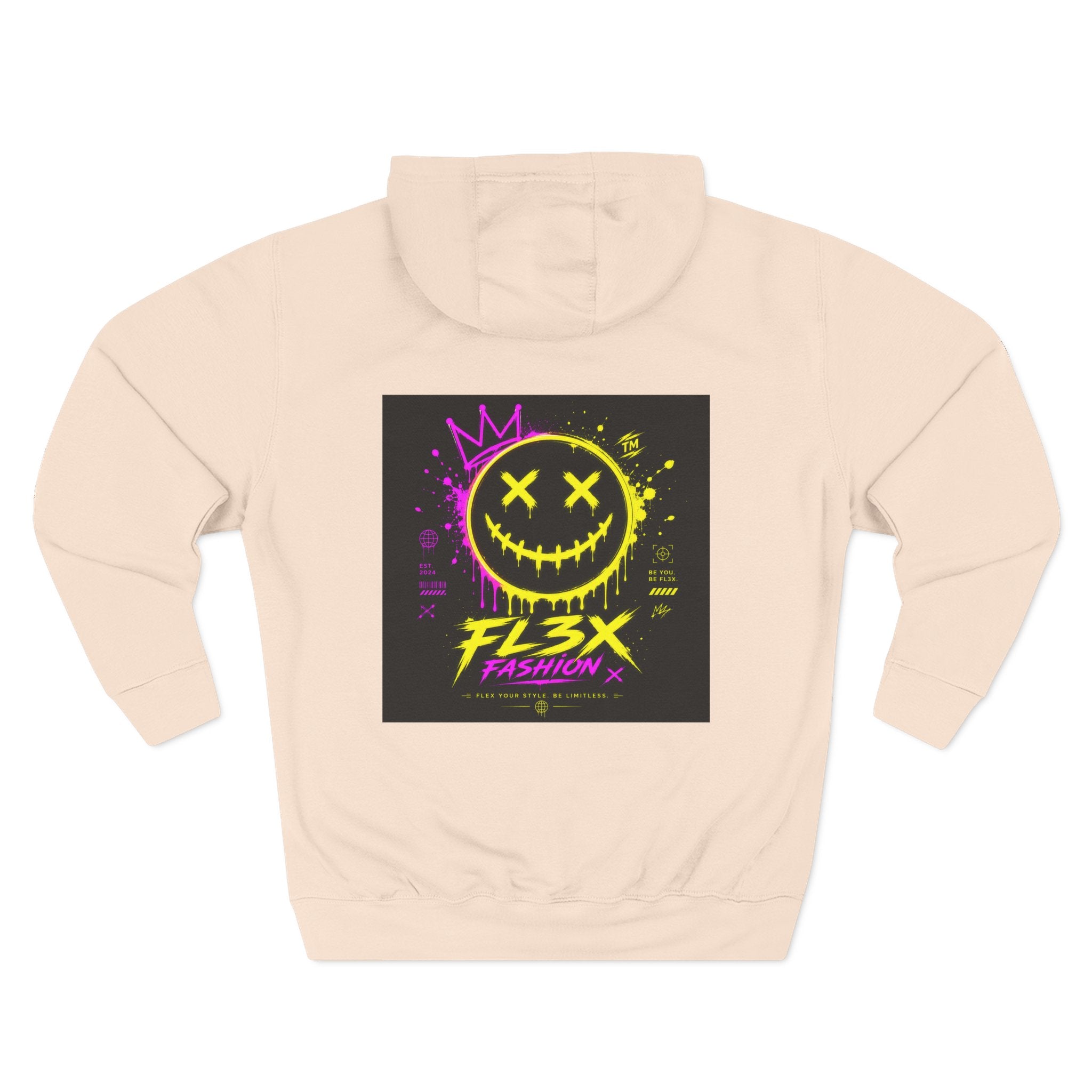 Smiley Neon Graphic Hoodie — FL3X Fashion Streetwear
