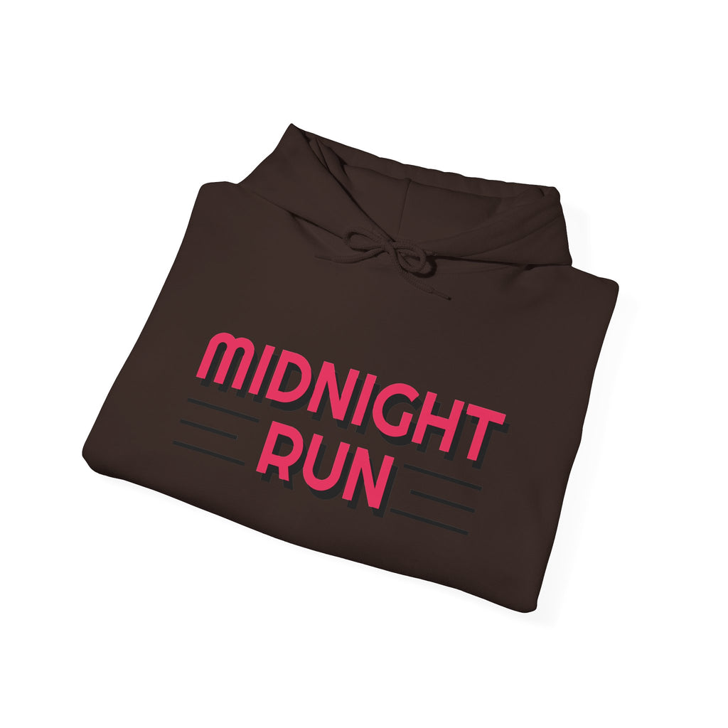 Midnight Run Hoodie — Graphic Streetwear Pullover with Sleeve Prints